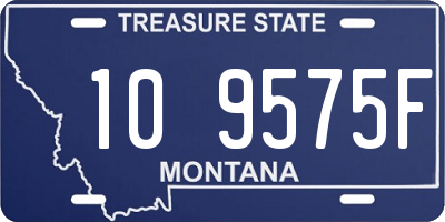 MT license plate 109575F