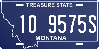 MT license plate 109575S