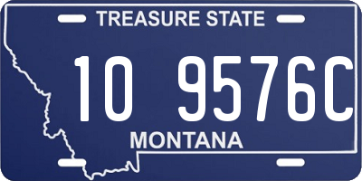 MT license plate 109576C