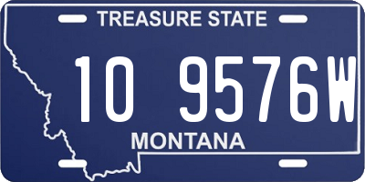 MT license plate 109576W