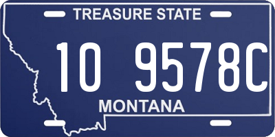 MT license plate 109578C