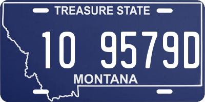 MT license plate 109579D