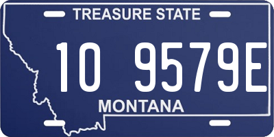 MT license plate 109579E