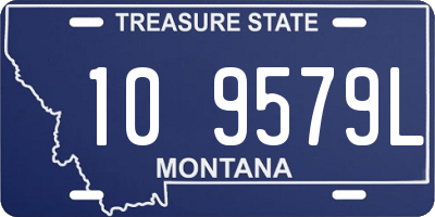 MT license plate 109579L