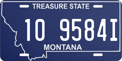 MT license plate 109584I