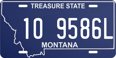 MT license plate 109586L