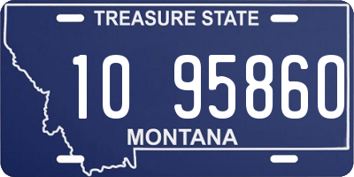 MT license plate 109586O