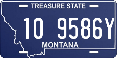 MT license plate 109586Y