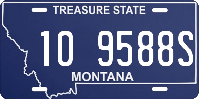 MT license plate 109588S