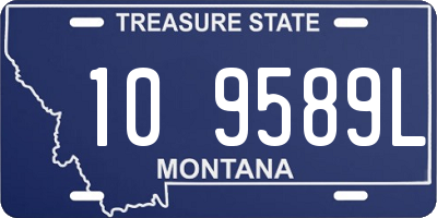 MT license plate 109589L