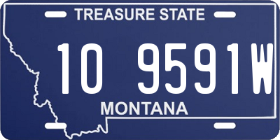 MT license plate 109591W