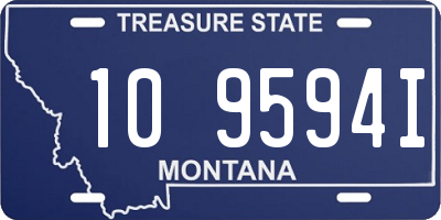 MT license plate 109594I