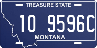 MT license plate 109596C