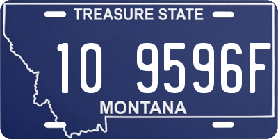 MT license plate 109596F