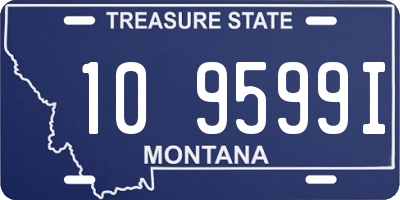 MT license plate 109599I