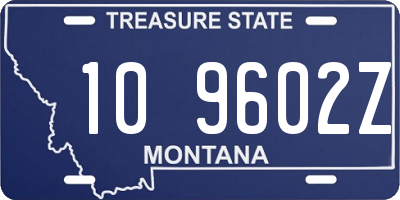 MT license plate 109602Z