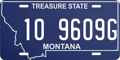 MT license plate 109609G