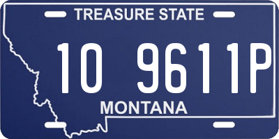 MT license plate 109611P