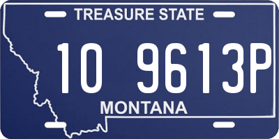 MT license plate 109613P