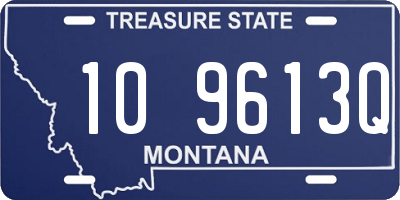 MT license plate 109613Q