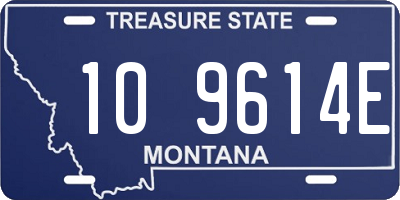 MT license plate 109614E