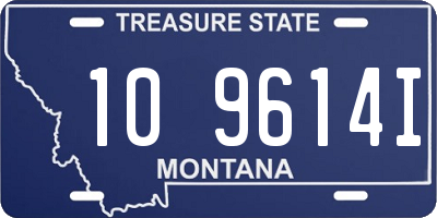 MT license plate 109614I