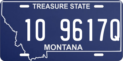 MT license plate 109617Q