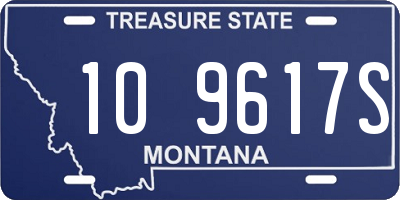 MT license plate 109617S