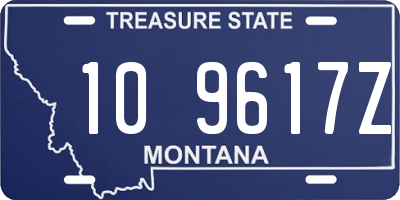 MT license plate 109617Z