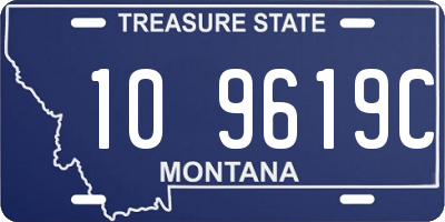 MT license plate 109619C