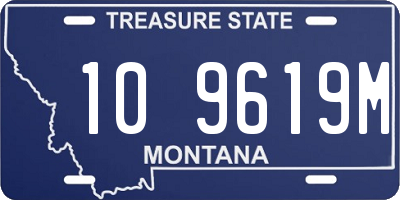 MT license plate 109619M