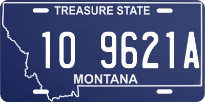 MT license plate 109621A