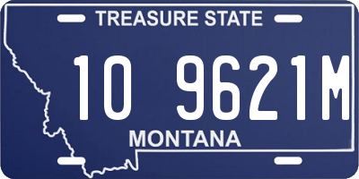 MT license plate 109621M