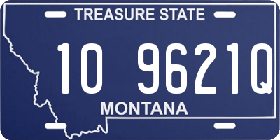 MT license plate 109621Q