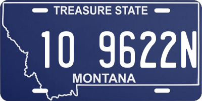 MT license plate 109622N