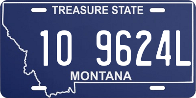 MT license plate 109624L