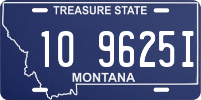 MT license plate 109625I