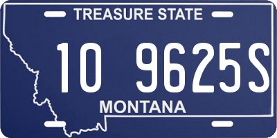 MT license plate 109625S