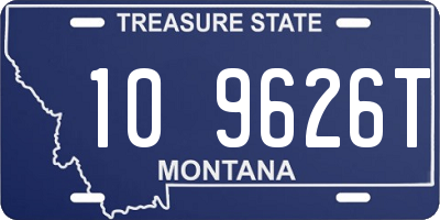 MT license plate 109626T