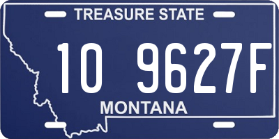 MT license plate 109627F