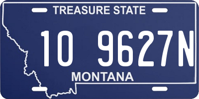 MT license plate 109627N