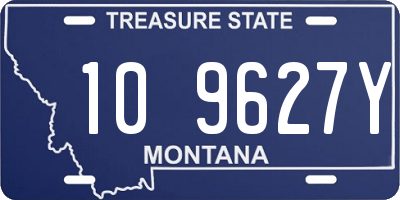 MT license plate 109627Y