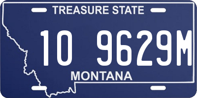 MT license plate 109629M