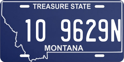 MT license plate 109629N