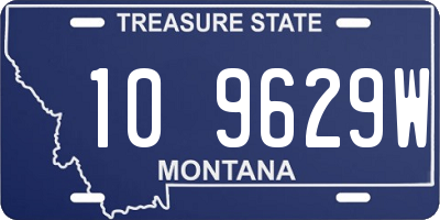 MT license plate 109629W