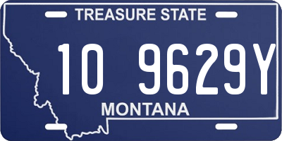 MT license plate 109629Y