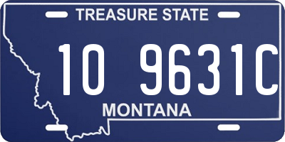 MT license plate 109631C