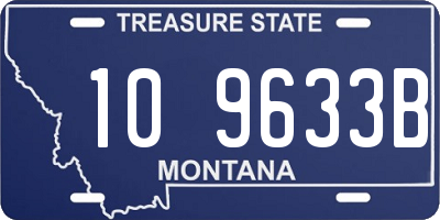 MT license plate 109633B