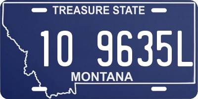 MT license plate 109635L