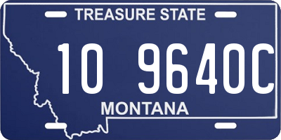 MT license plate 109640C